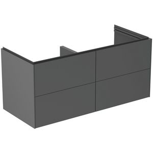 Wastafelmeubel 1200x505x550mm m. 4 La SC Matt Anthracite Conca