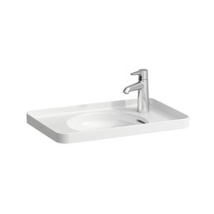 Opbouwwastafel 550x360 1 kraangat rechts wit H8172810001061