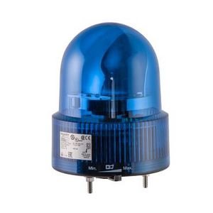 Draaiende spiegel Zoemer Ø120mm 24V Blauw