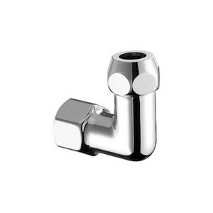 Haakse koppeling 1/2"V x 3/8" Ø10mm chroom