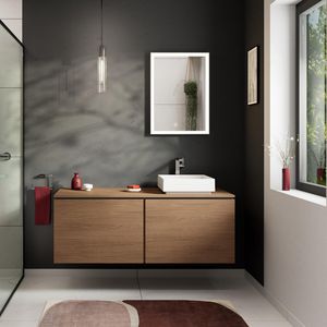 Console Xilesa E 1375/550 met uitsparing rechts waskom z. kraangat CAO