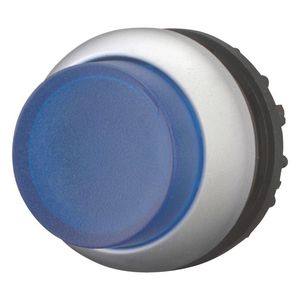 Signaaldrukknop hoog blauw terugverend VVE=5