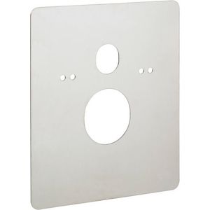 Afdekplaat 460x390 RVS/geborsteld