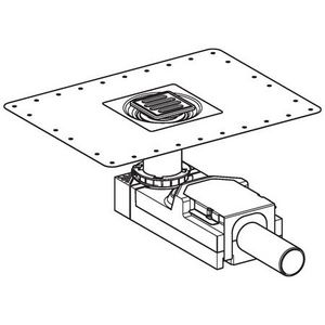 Vloerput vloer inbouwhoogte 65 mm d40mm