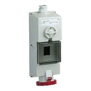Contactdoos Vergrendelbaar 3P+N+A 63A 380-415VAC 6h IP65 PratiKa