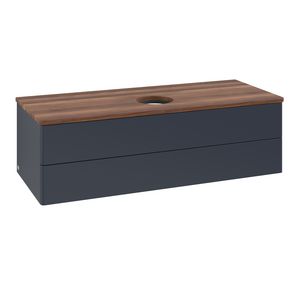 Wastafelonderkast Antao 1200x360x500mm Mid.Blue Matt Lacquer K21012HG