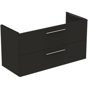 Wastafelmeubel 1200x505x630mm 2La SC Mat Carbon Grijs I.life B