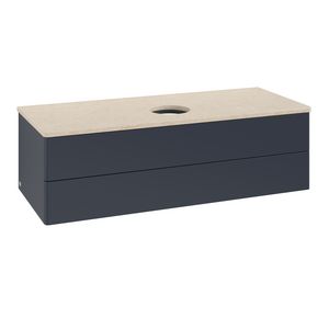 Wastafelonderkast Antao 1200x360x500mm Mid.Blue Matt Lacquer K21013HG