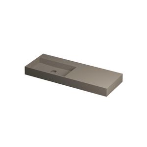 Wastafel porselein L zonder kraangat 1200x450x110 Mat basento United INK