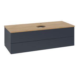 Wastafelonderkast Antao 1200x360x500mm Mid.Blue Matt Lacquer K21051HG