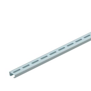 Lengte a 2m. profielrail geperforeerd sleufbreedte 165mm 35x18mm