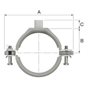 BSK-I pijpbeugel M8/M10x110mm VVE=25