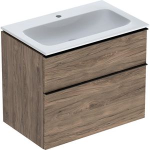 iCon set slim rim wt 75 met onderkast 2 laden noten hickory