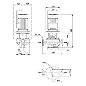Inlinepomp TP 50-360/2-A-F-A-BQQE 400D 50HZ