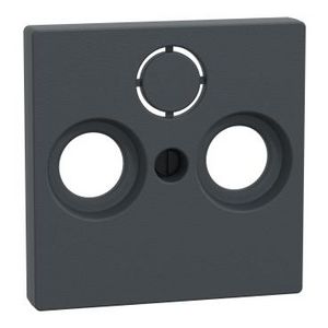 Centraalplaat CAI 2/3 openingen Antraciet Systeem M