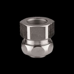 Metalen connector recht metrisch binnen schroefdr M20 VVE=25