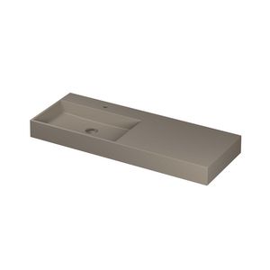 Wastafel porselein L 1 kraangat 1200x450x110 Mat basento United INK