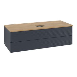 Wastafelonderkast Antao 1200x360x500mm Mid.Blue Matt Lacquer K21111HG