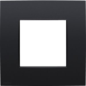 Enkelvoudige afdekplaat Niko Intense matt black coated