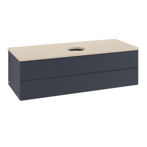 Wastafelonderkast Antao 1200x360x500mm Mid.Blue Matt Lacquer K21113HG