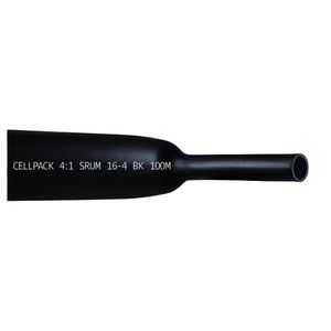 Krimpbuis dikw. krimpverh. 4 : 1 - SRUM/16-4/zwart/100m