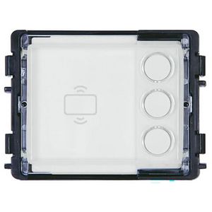 Welcome IP drukknop module 3 toetsen rond met NFC/IC