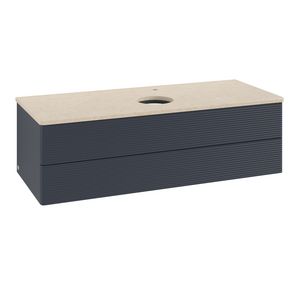 Wastafelonderkast Antao 1200x360x500mm Mid.Blue Matt Lacquer K21153HG
