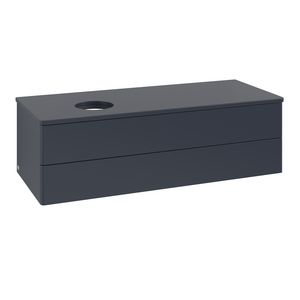 Wastafelonderkast Antao 1200x360x500mm Mid.Blue Matt Lacquer K22010HG