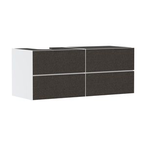 Badmeubel Xevolos E Mat White 1370/550 4L inb gesl links TDG