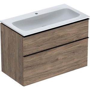 iCon set slim rim wt 90 met onderkast 2 laden noten hickory