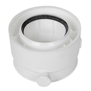 Adapter concentrisch 80-80mm naar 80/125 tbv Tzerra