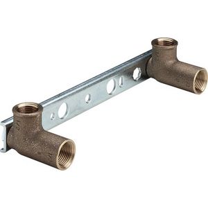 Gemini Dubbele Muurplaat 1/2x1/2x45x150x200 brons/blank