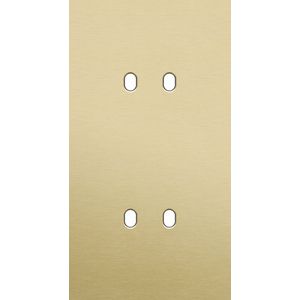 Tweevoudige afdekpl. verticaal 71mm centerafstand tweevoudig