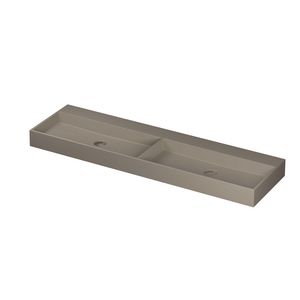 Wastafel porselein dub zonder kraangat 1600x450x110 Mat basento United INK