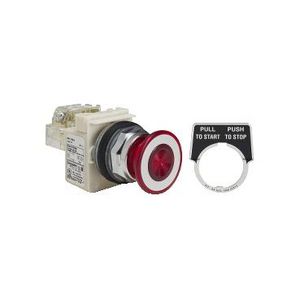 Drukknop 30mm + vuistslagkop 41mm Verlicht 24/28 9001K