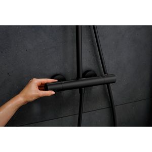 Showerpipe 260 1 straalsoort EcoSmart thermostaat mat zwart Pulsify Puro