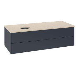 Wastafelonderkast Antao 1200x360x500mm Mid.Blue Matt Lacquer K22053HG