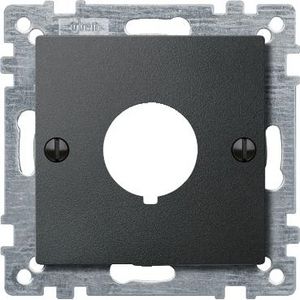 Centraalplaat voor noodschakelaars Antraciet Systeem M