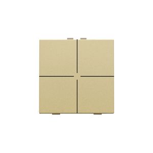 4-voudig drukknop Home Control gold coated