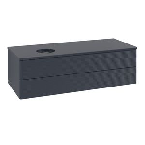 Wastafelonderkast Antao 1200x360x500mm Mid.Blue Matt Lacquer K22110HG