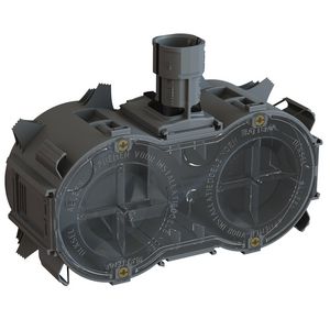Inbouwdoos / DUO-doos UD50 KLEMVAST 2x 82mm incl. 1x combi-tuit 16/19/20mm