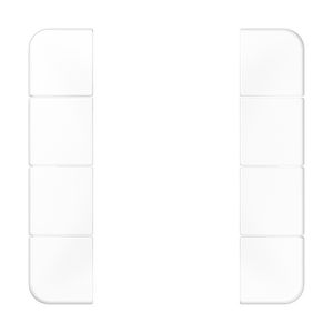 Tastafdekking compleet 4-voudig CD500 alpin wit KNX