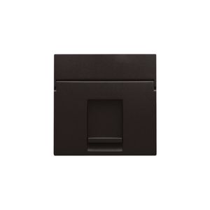 Centraalplaat data 1x RJ dark brown