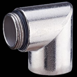 Hoekstuk messing M12 VVE=50