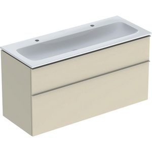 iCon set slim rim wt 120 met onderkast 2 laden zandgrijs