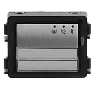 Audio module 2/4 pushbuttons aluminium