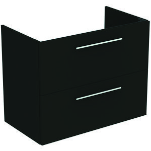 Wastafelmeubel I.LIFE-A 80cm m 2x la mat carbon donkergrijs