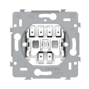 Sokkel serieschakelaar 10AX/250Vac insteekklemmen