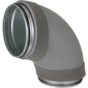 Bocht thermoduct 9mm geisoleerd 90° Ø125mm