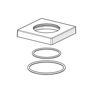 Rozet 75x75 mm compleet comp 59914209